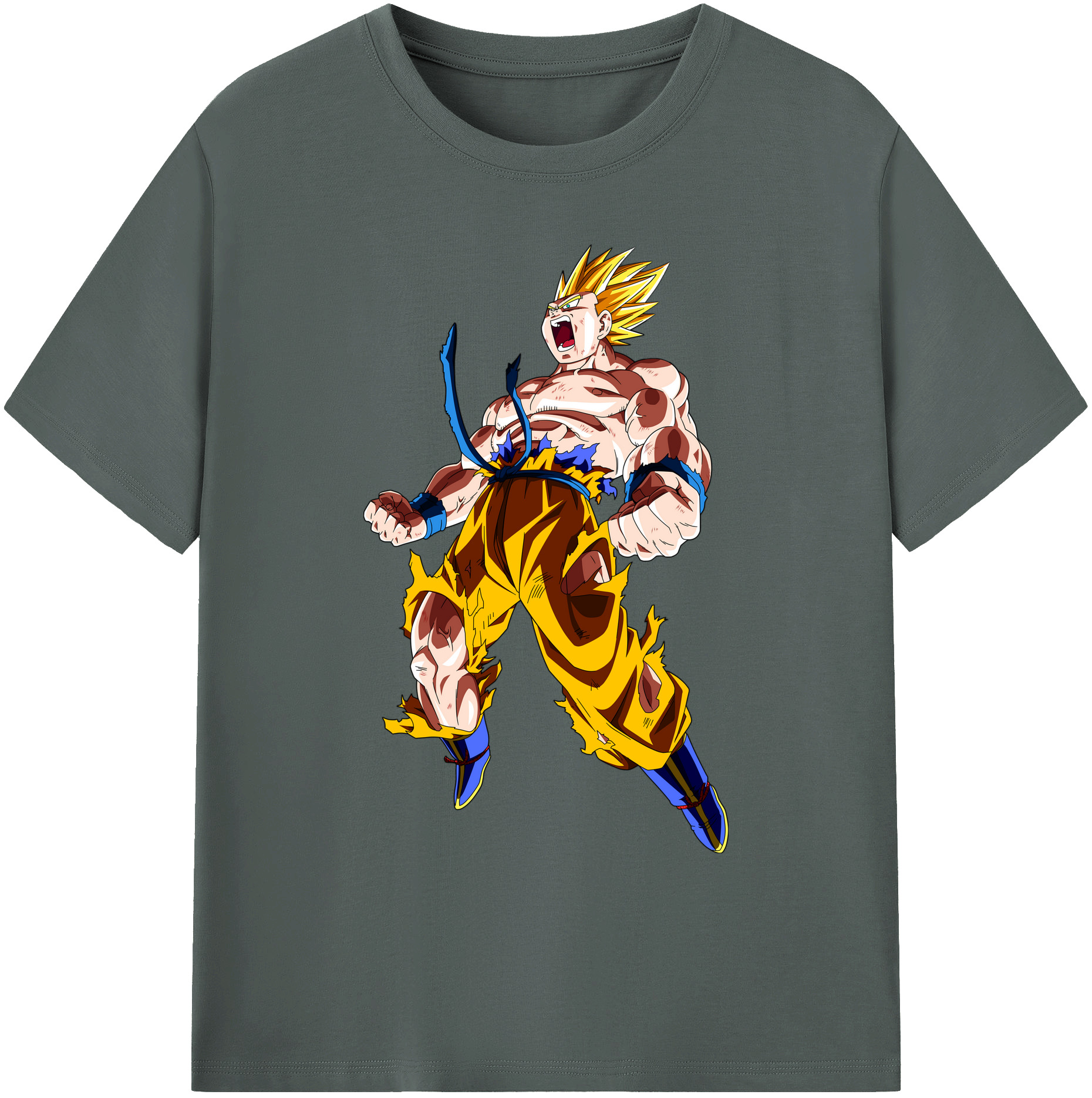 （画像用） ドラゴンボール 孫悟空（そん ごくう）Son Goku カカロット DRAGON BALL Kakarotto 綿100％ メンズ半袖Tシャツ｜肌触りやわらか＆通気性